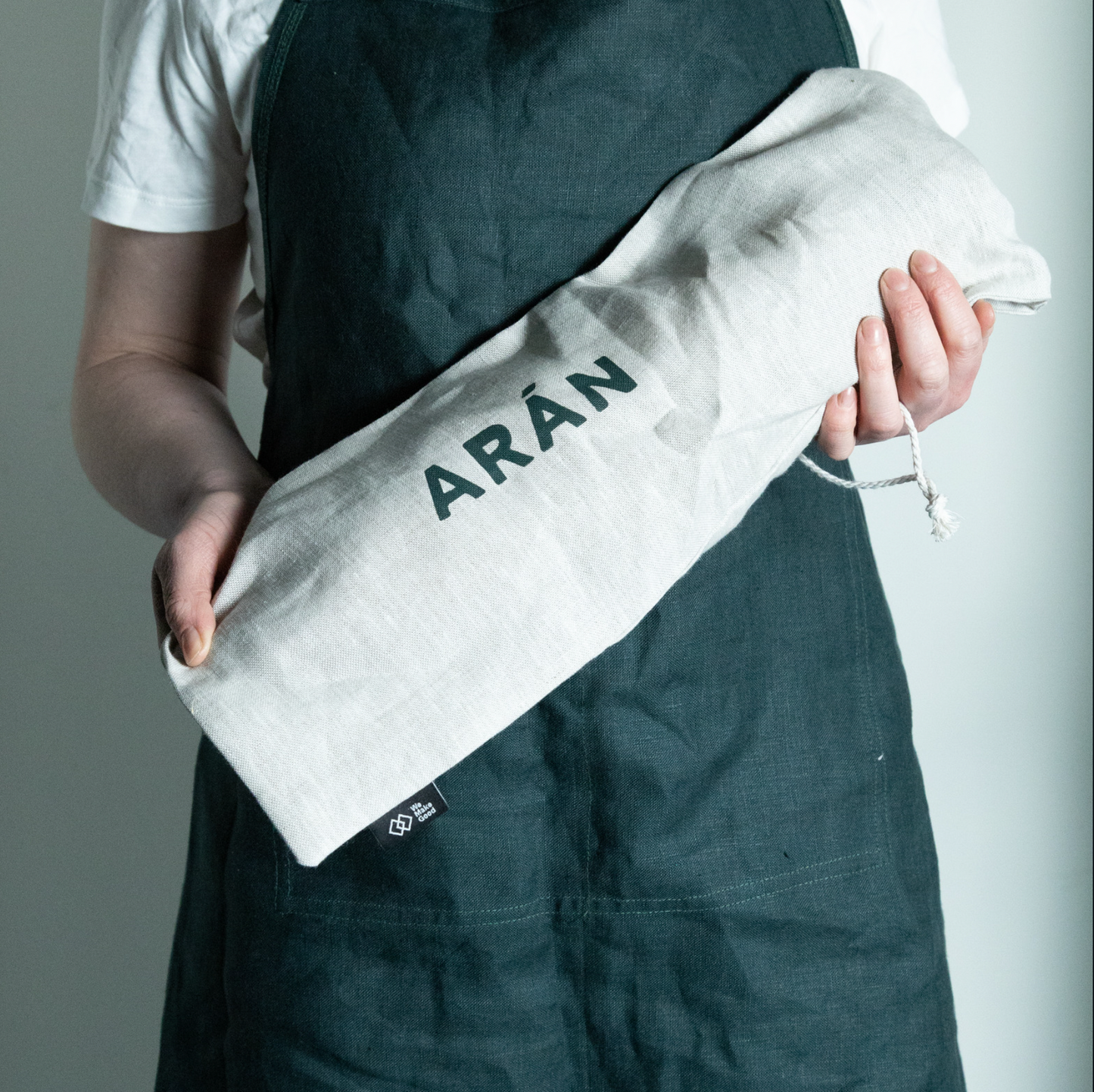 Arán Screen-printed Irish Linen Bread Bag