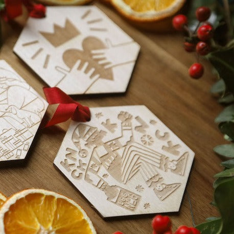 '3 Neighbours Knocking' 12 DAYS Christmas Decoration