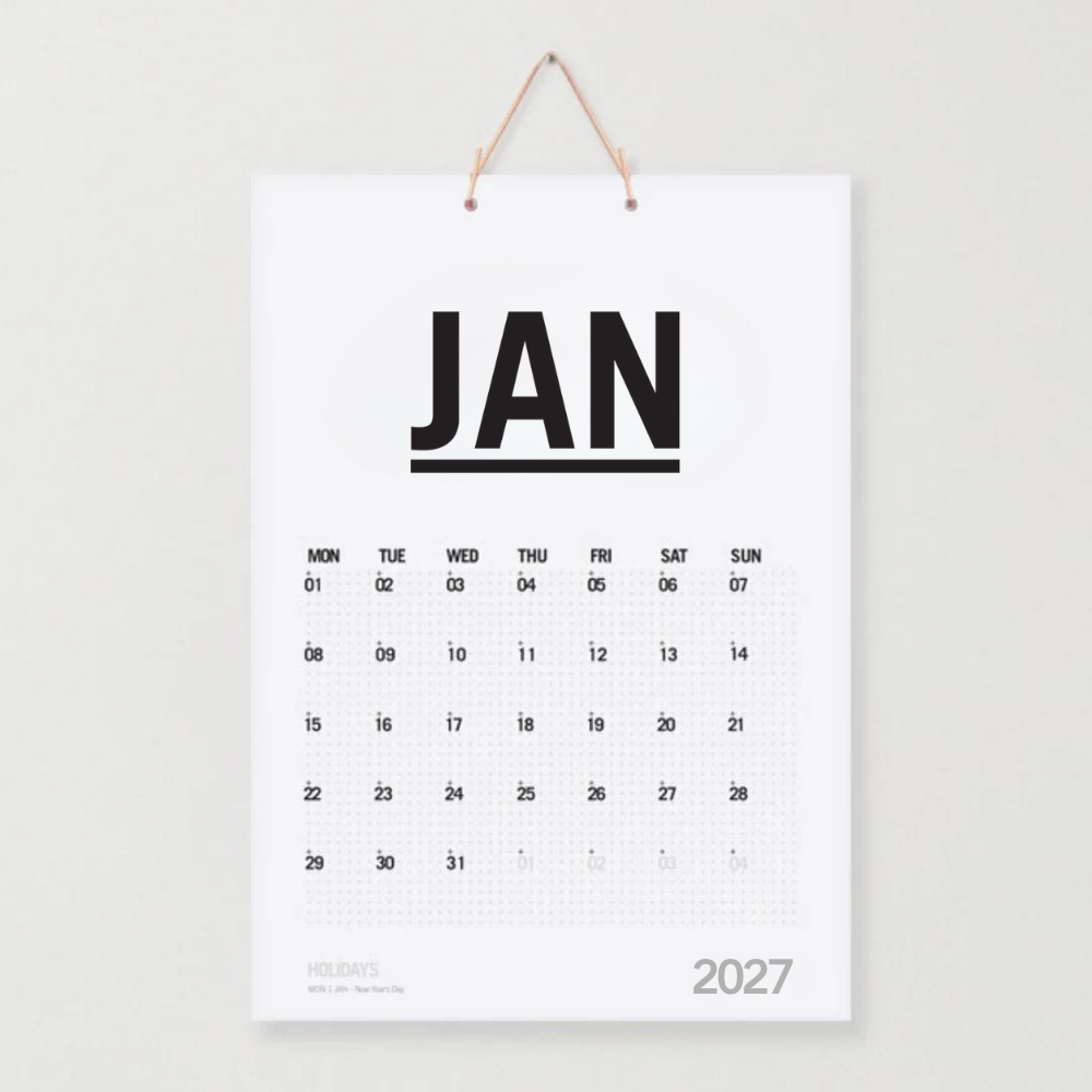 2027 Monthly Wall Calendar