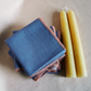 Linen Napkin & Beeswax Candles Dining Gift Set