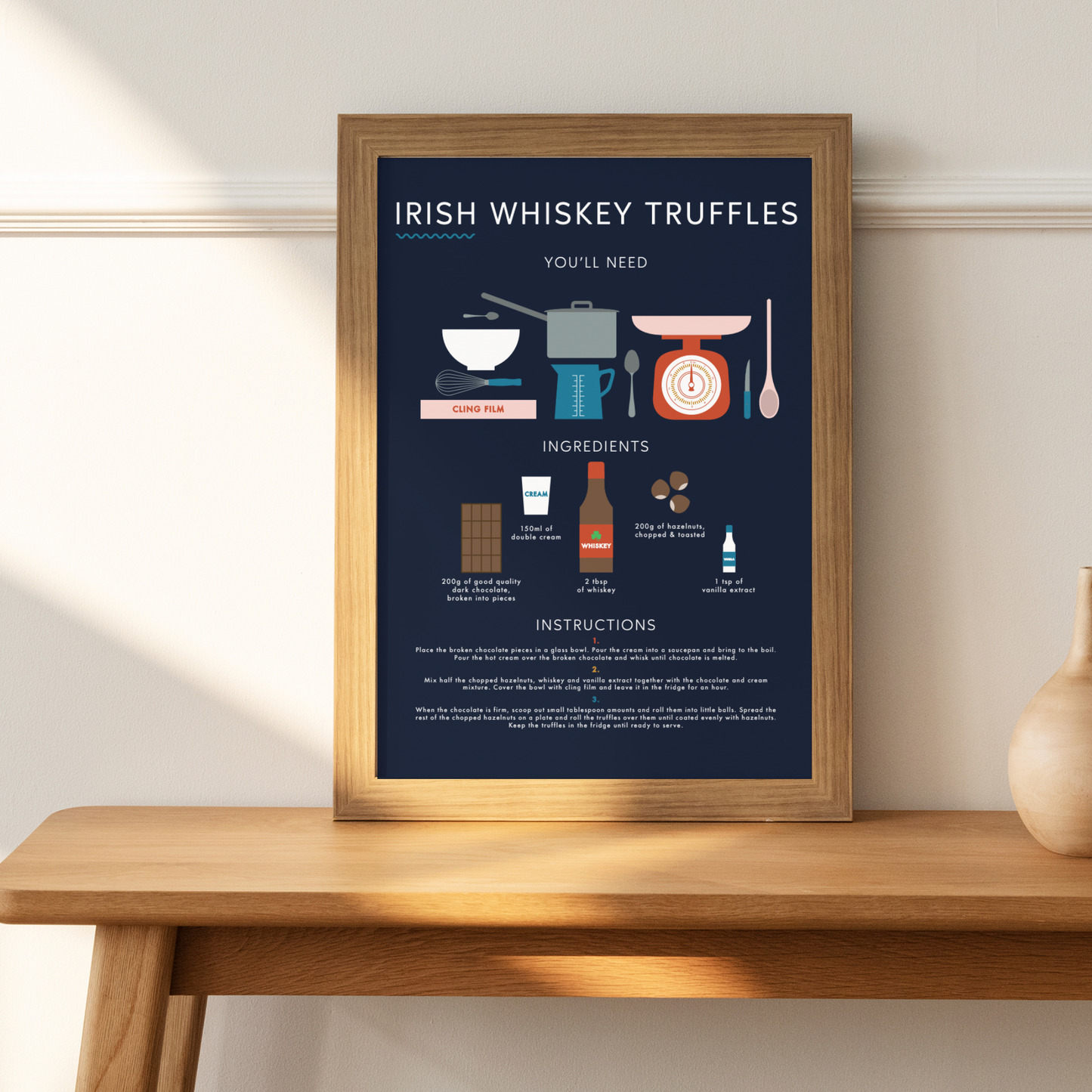 Irish Whiskey Truffles Art Print