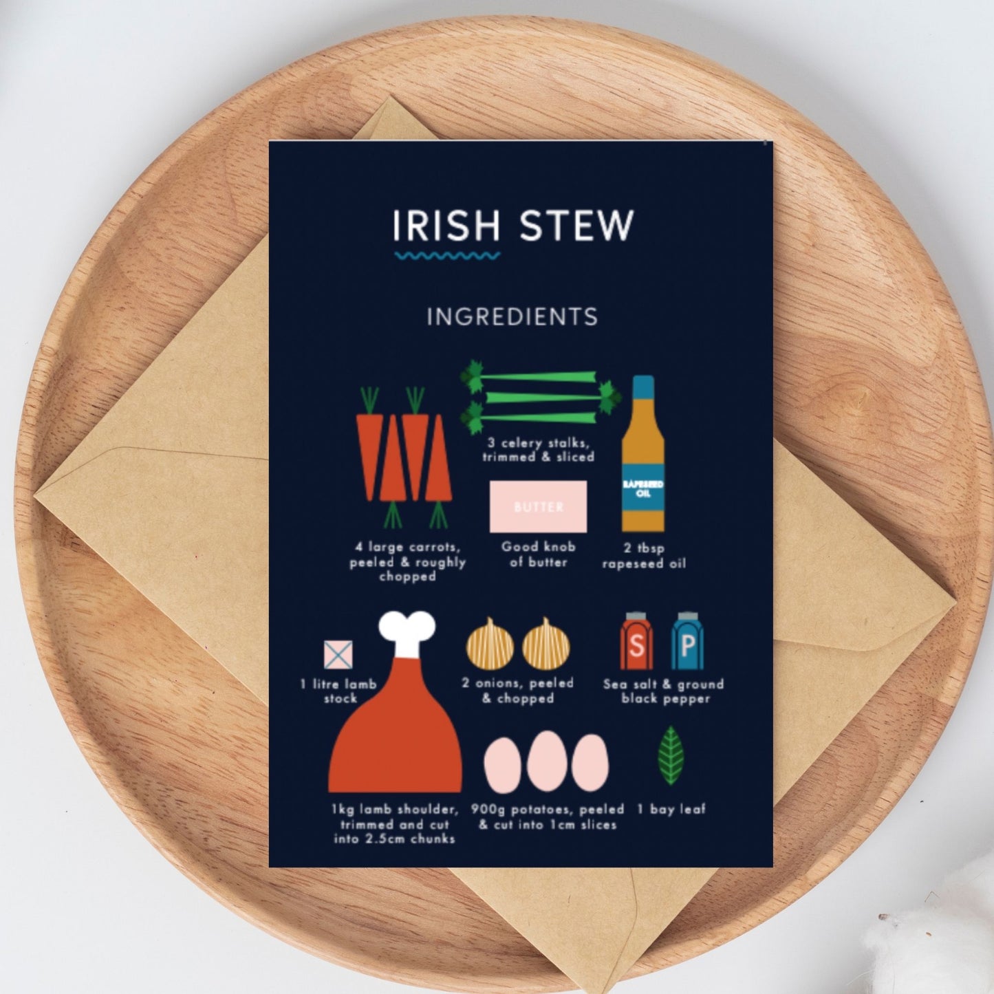 Irish Stew Recipe Greeting Card