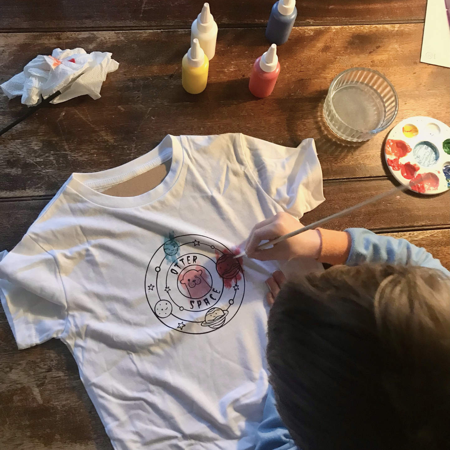 Otter Space Children's T-shirt Kit (Paint your Own)