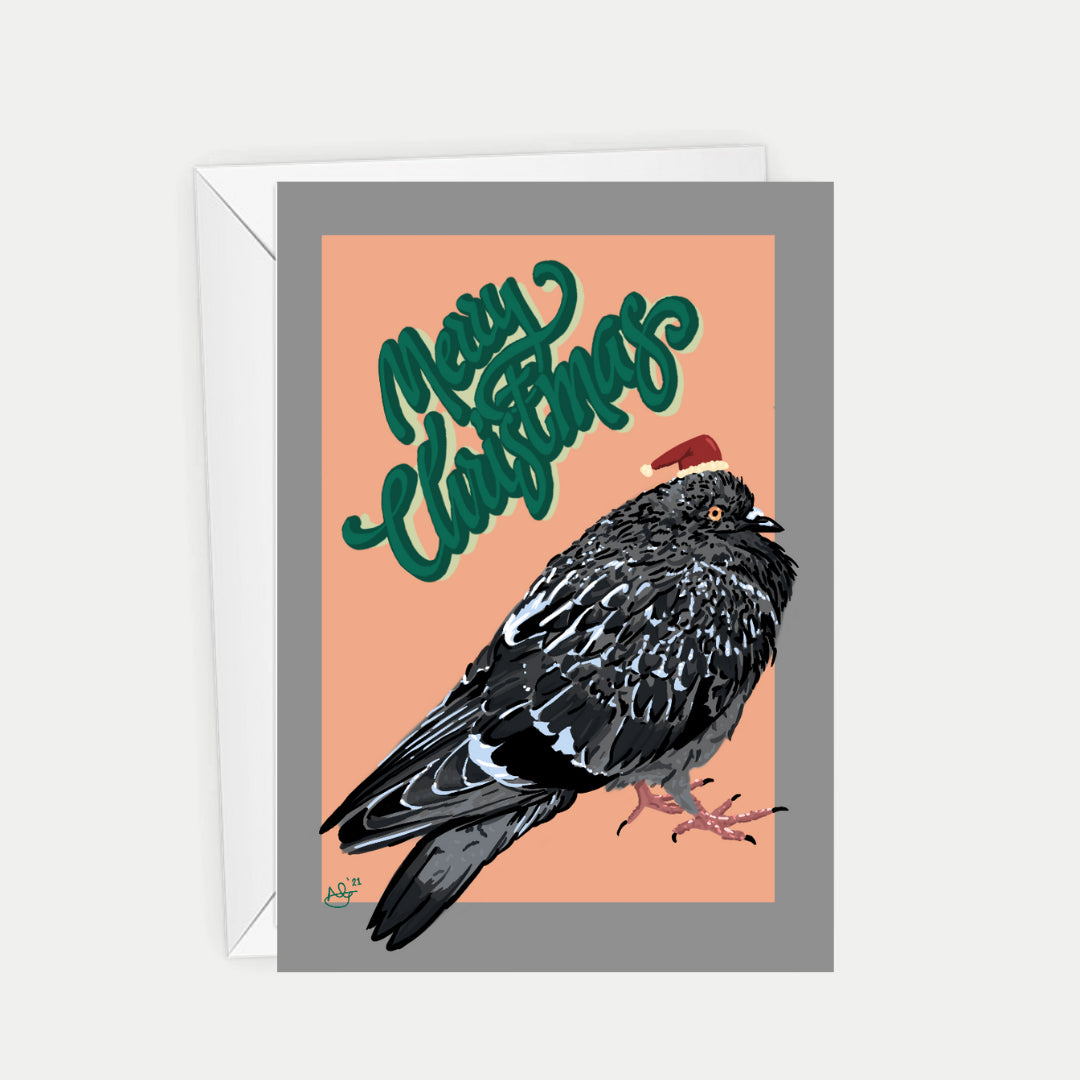 Christmas Pigeon - Christmas Card
