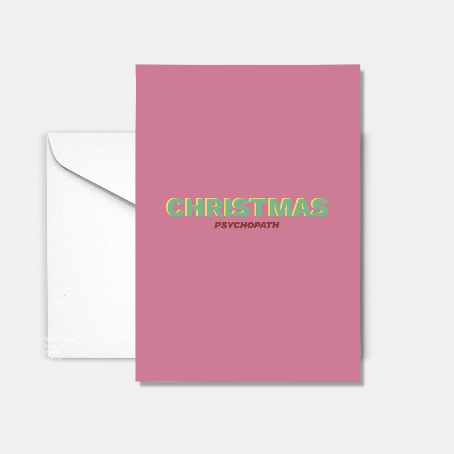Christmas Psychopath - Christmas Card