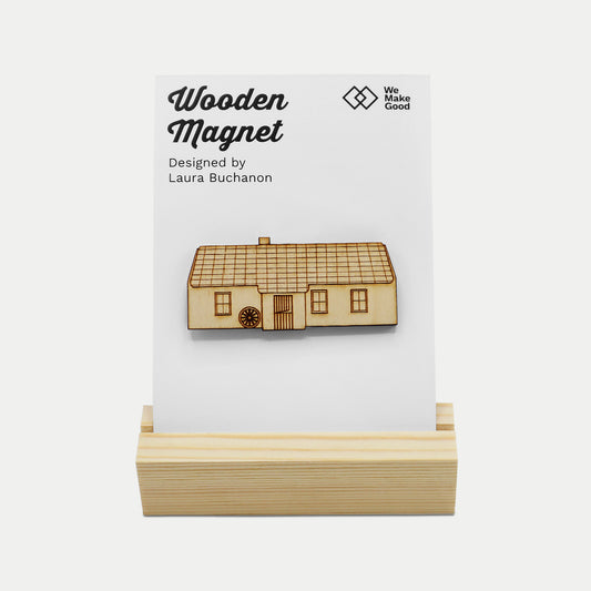 Cottage Wooden Magnet