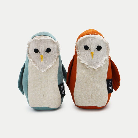 Barn Owl  Linen Soft Toy