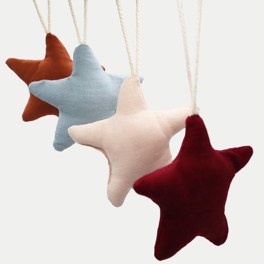 Linen Star Christmas Decoration