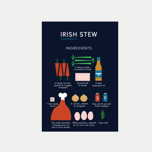 Irish Stew Recipe Greeting Card