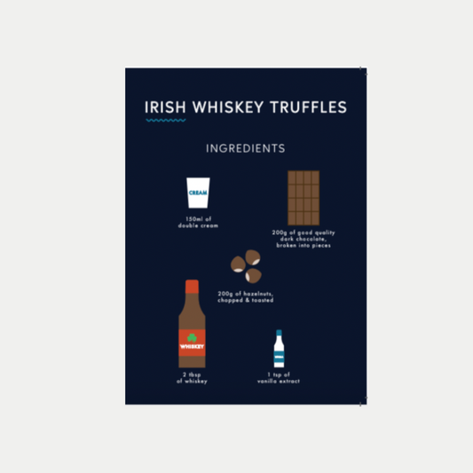 Irish Whiskey Truffle Recipe Greeting Card