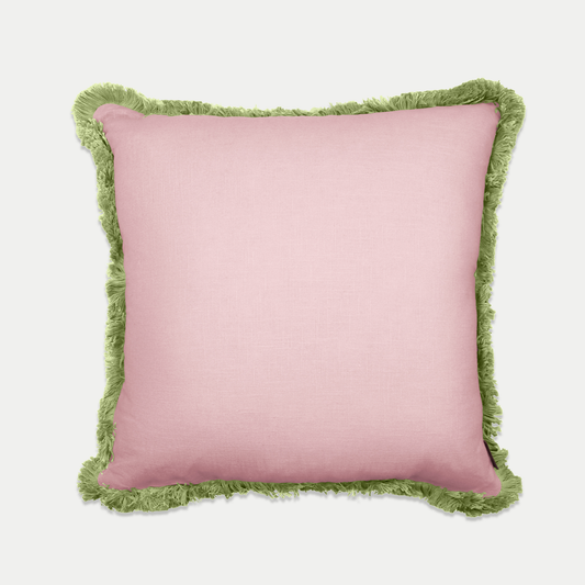 Fern & Blossom Fringe Cushion