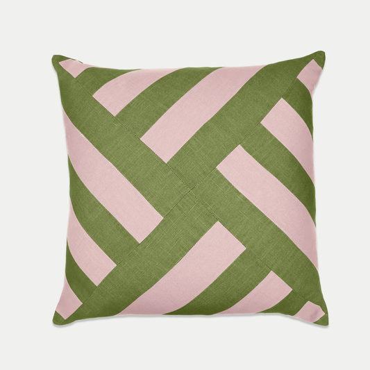 Fern & Blossom Patchwork Cushion