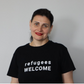'Refugees Welcome' T-Shirt - Black
