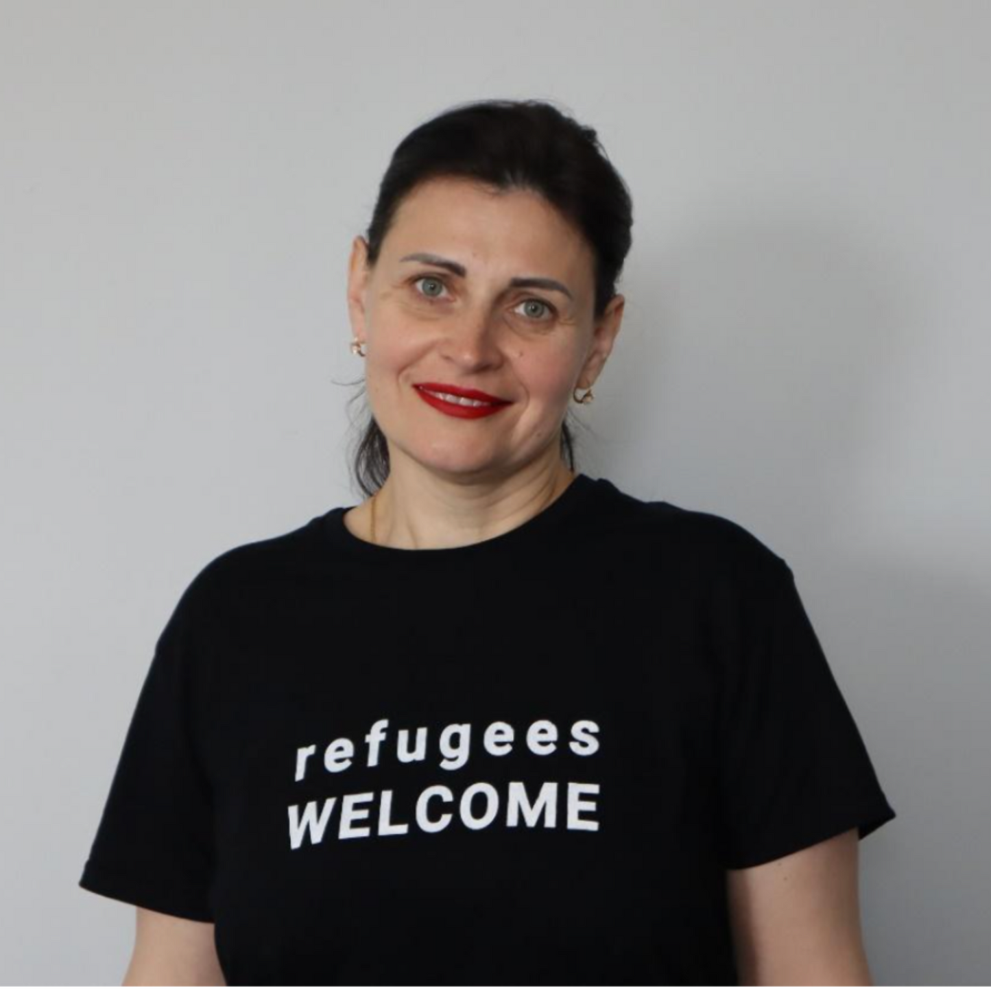 'Refugees Welcome' T-Shirt - Black