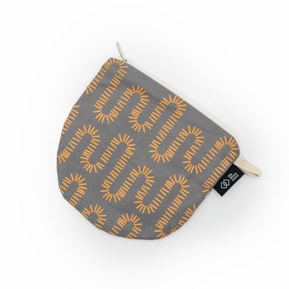 Canvas Printed Cosmetic Bag - Small