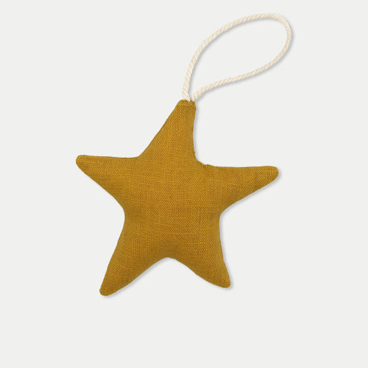 Linen Star Christmas Decoration