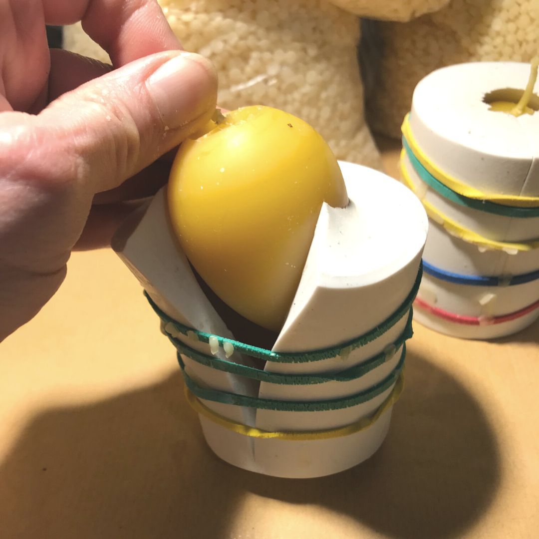 Egg Beeswax Candle