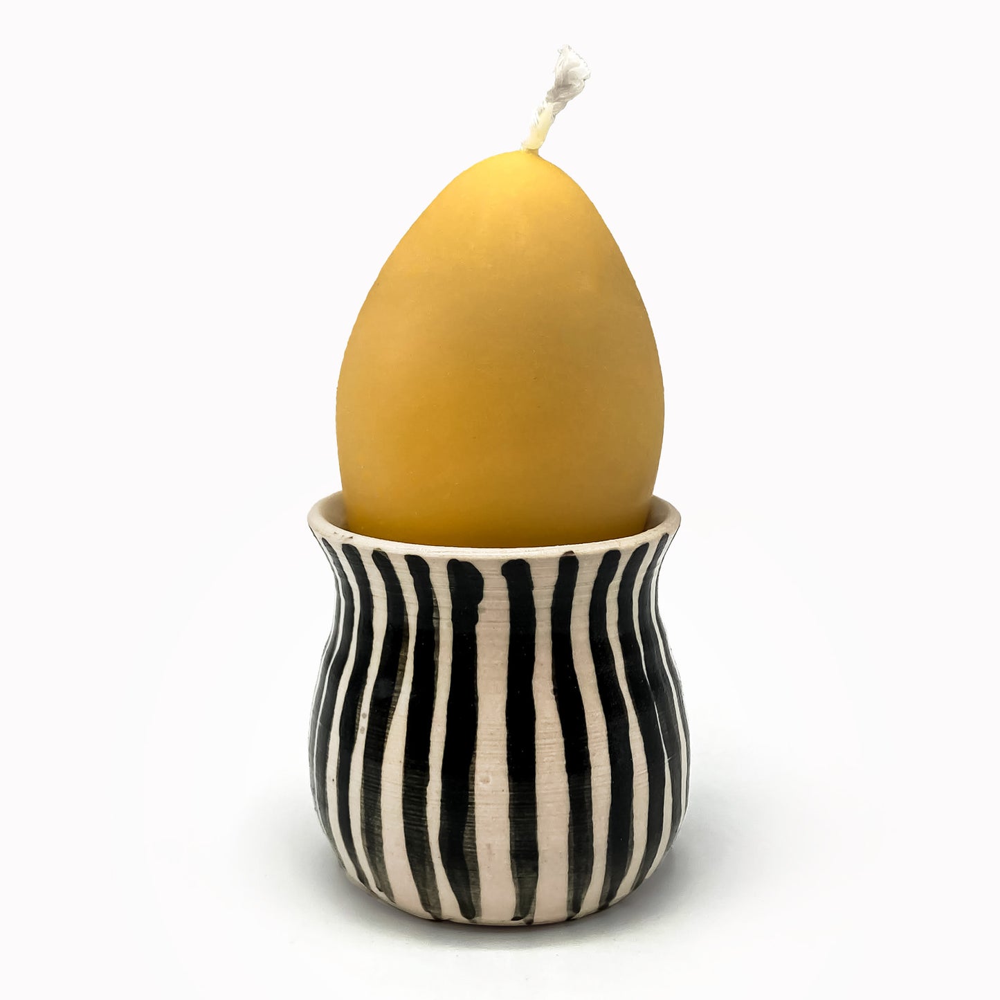 Egg Cup & Beeswax Candle Gift Set