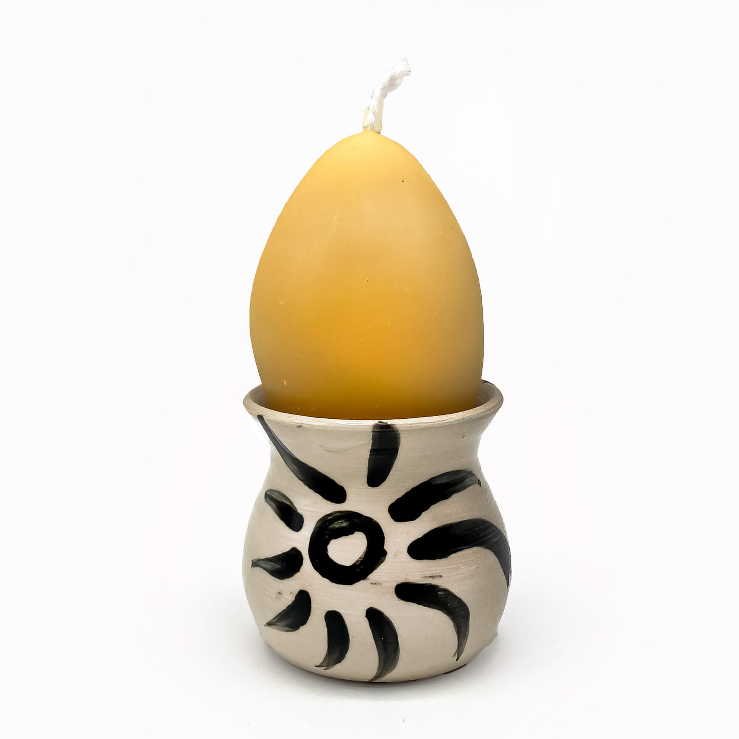 Egg Cup & Beeswax Candle Gift Set