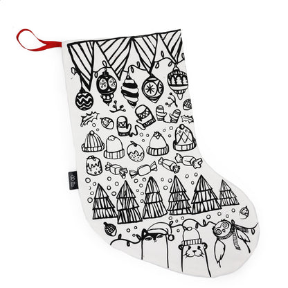 Colour Your Own Christmas Stocking