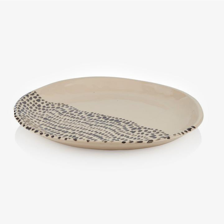 Dappled Ceramic Dinner Plate