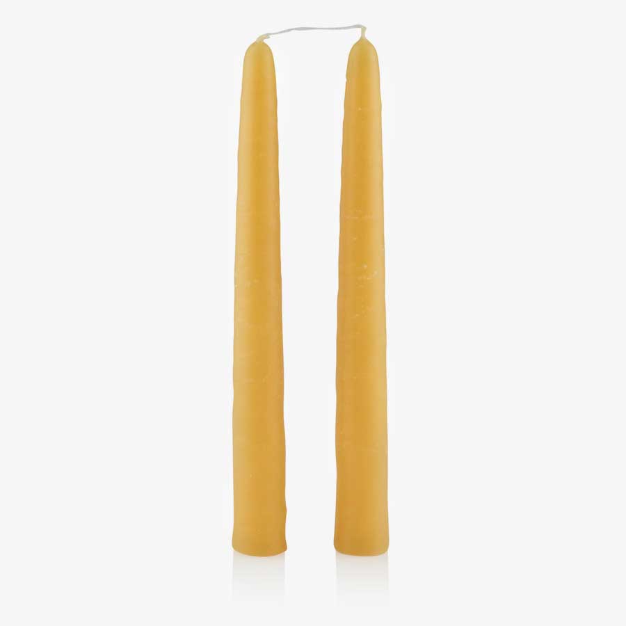 Dipped Beeswax Candles - 2 pack, 28cm