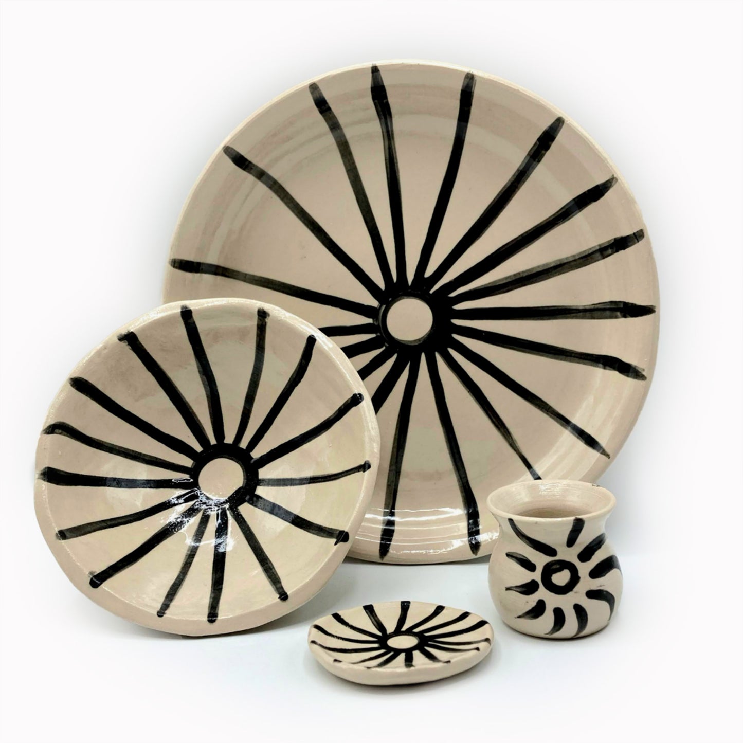 Sun Miniature Ceramic Dish